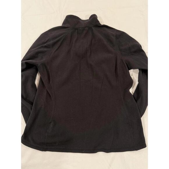 The North Face Pullover Womens Medium Black Fleece Quarter Zip Pink Ribbon - Picture 3 of 8